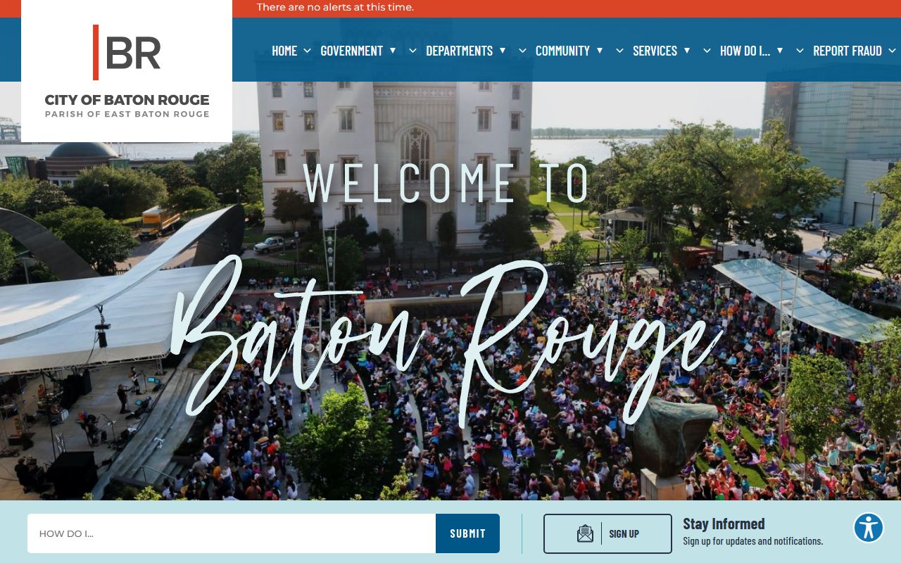 Baton Rouge City Court warrant lookup page for East Baton Rouge Parish warrant records
