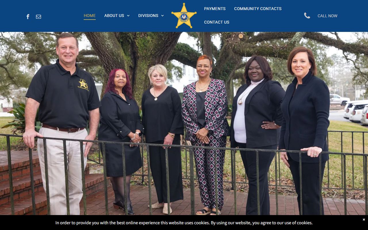 East Feliciana Parish Sheriff's Office homepage for warrant records search