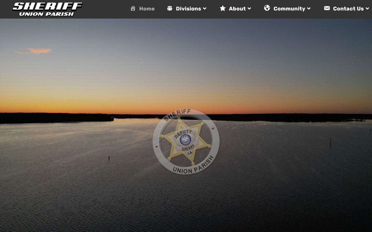 Union Parish Sheriff's Office homepage for Union Parish warrant records